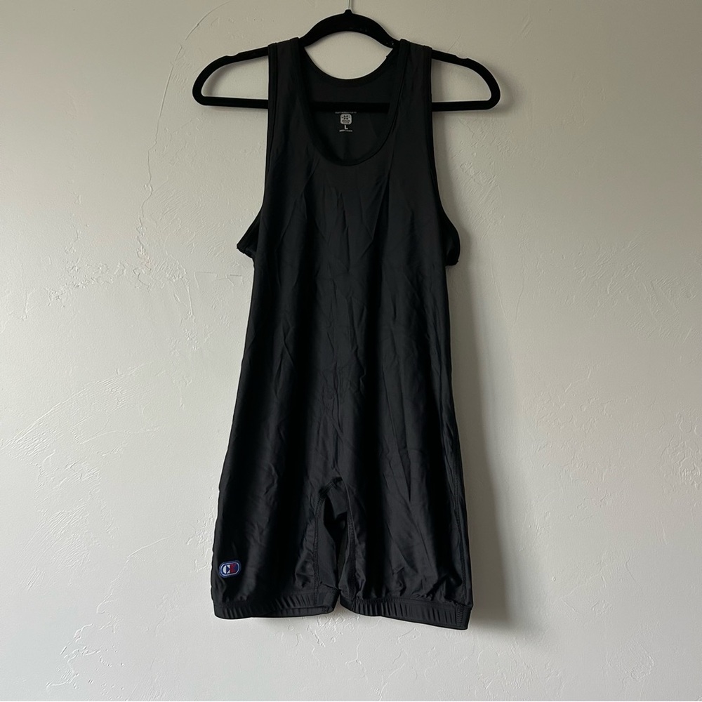 Cliff Keen Athletic Moisture Exchange System Wrestling Singlet Black Large